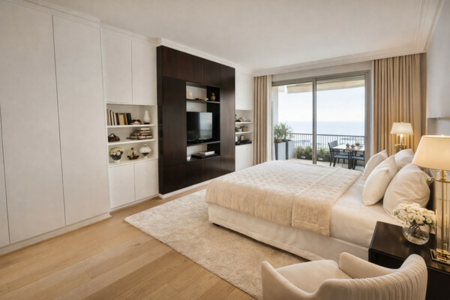 Trocadéro – Grand 2/3 pièces rénové avec vue mer, résidence avec concierge - 2