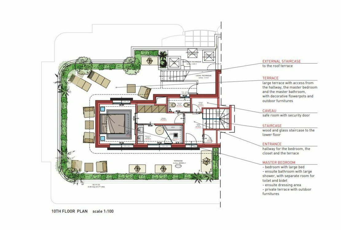 Исключительный пентхаус с триплексом — Villa Annonciade