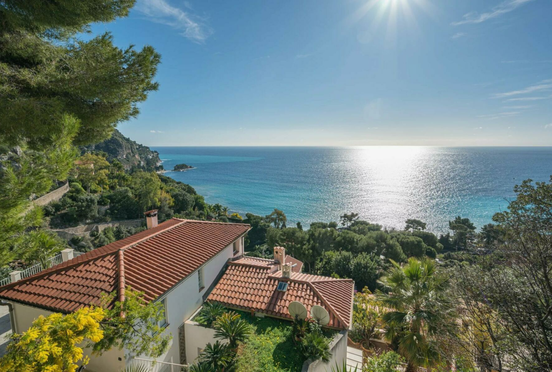 Villa con vista sul mare a Eze