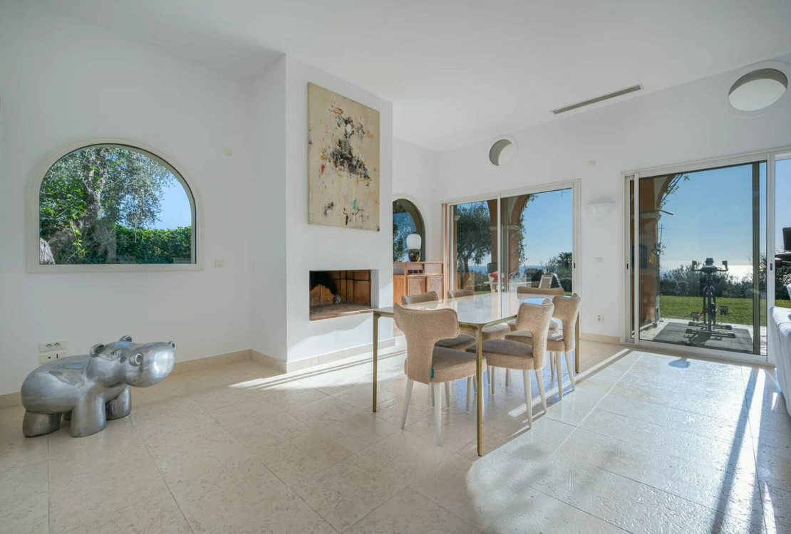 Villa mediterranea con vista panoramica a Menton