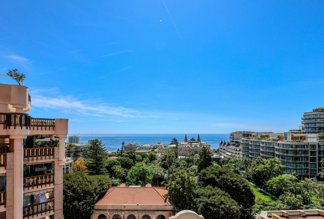 Elegantes Apartment mit spektakulärem Blick auf das Casino und das Meer | Carré d'Or
