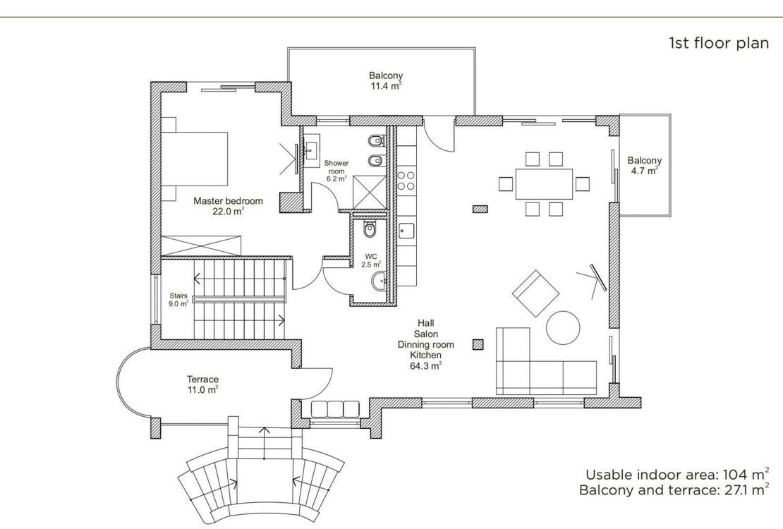 ROQUEBRUNE-CAP-MARTIN I VILLA I 4 PIECES