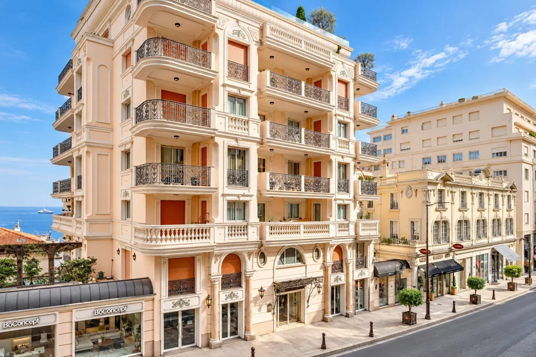 Façade de Monte Carlo House, 31 boulevard des Moulins, Monaco