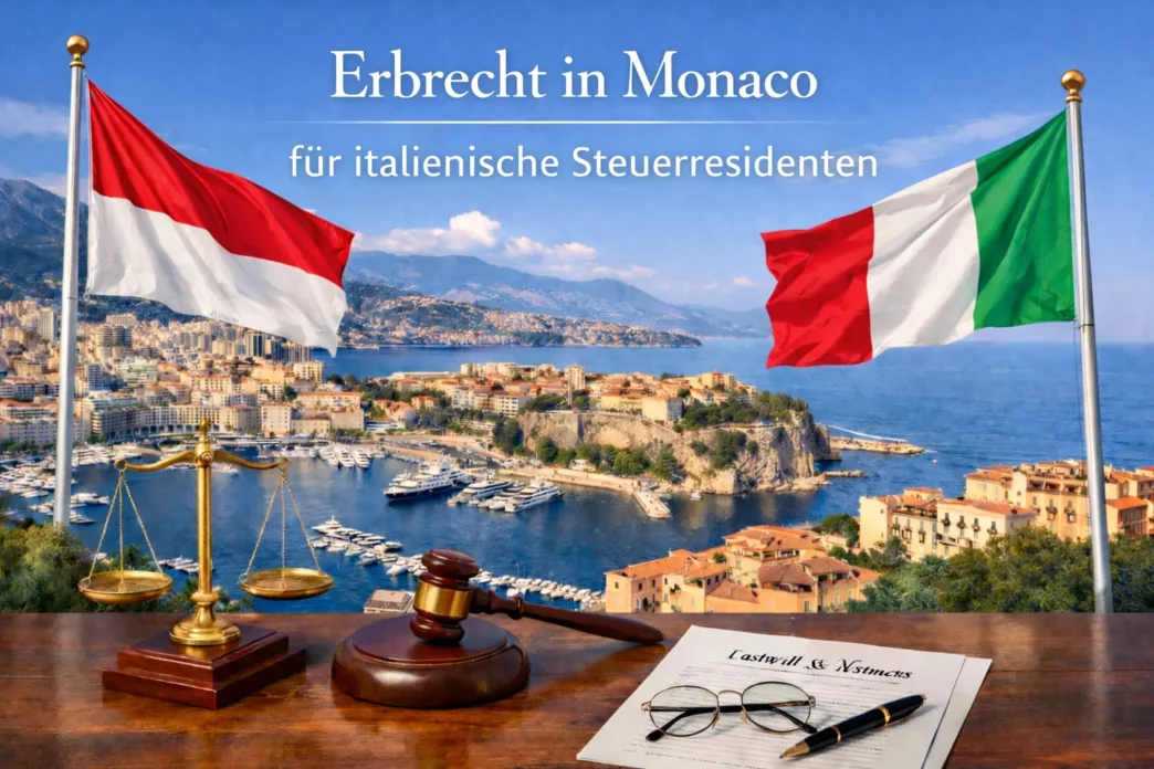 Illustration: Eine Immobilie in Monaco erben: Verbindungen zu Italien
